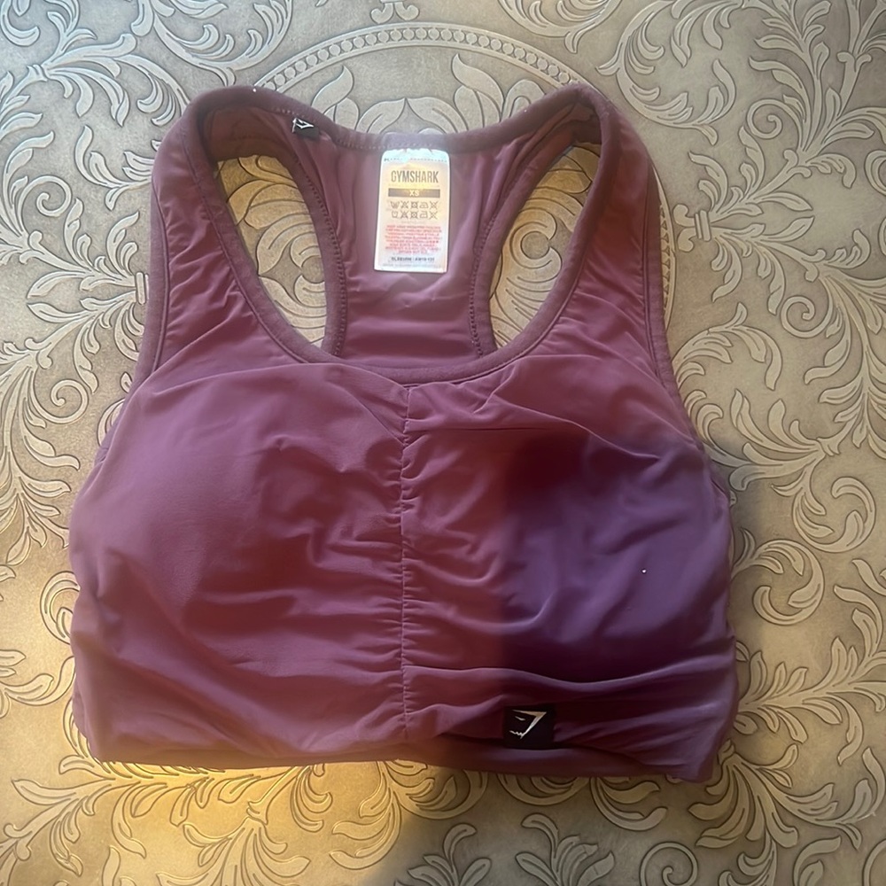 NWOT * Gymshark Maroon Mesh Sports Bra Size XS